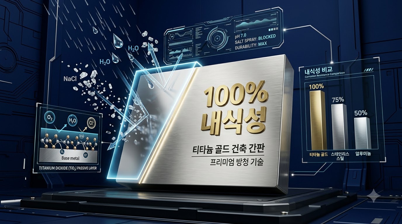 알루미늄 채널 vs 갈바 프레임 vs 티타늄 골드