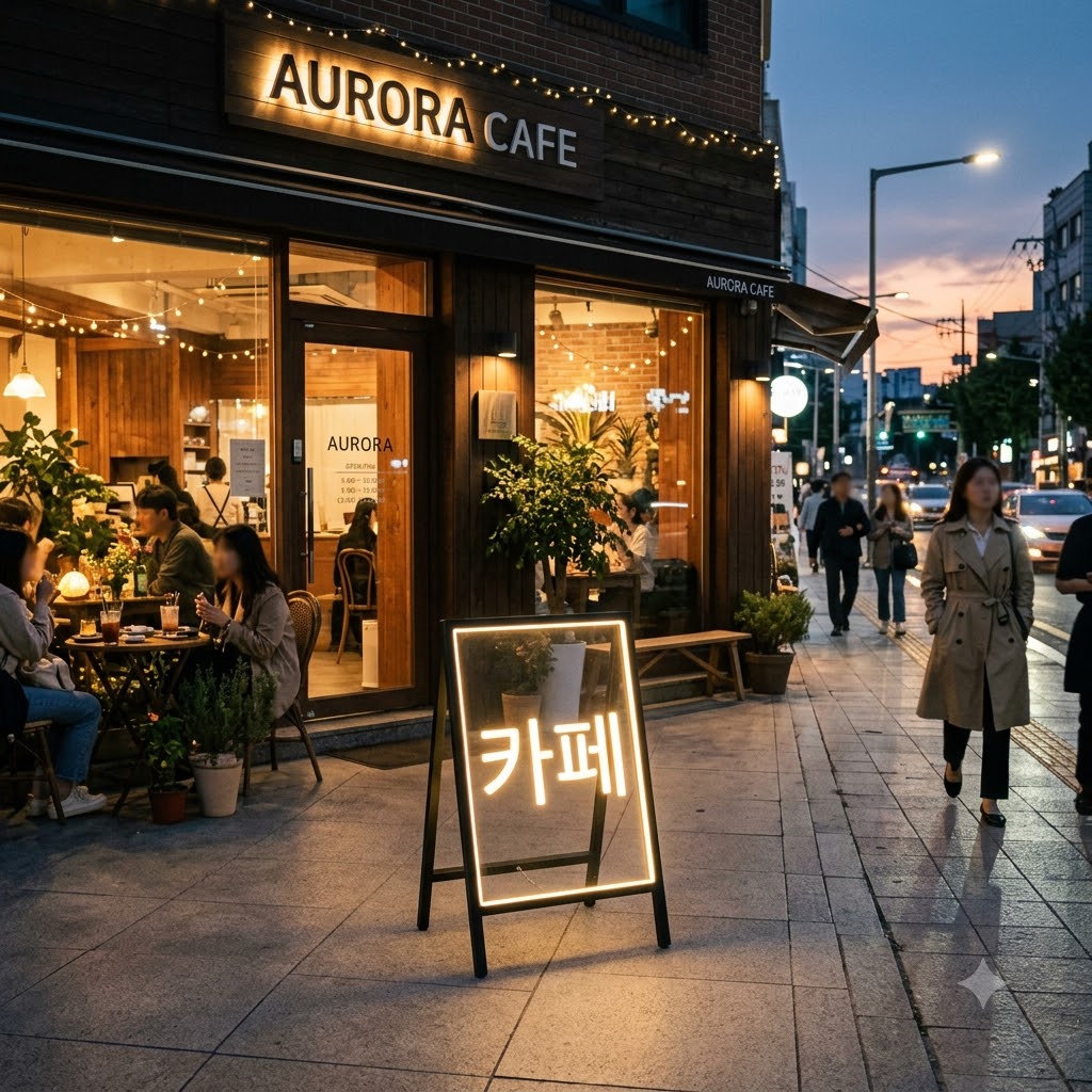 "심야 매출이 2.4배 차이 납니다." – 밤에도 일하는 배터리 충전식 LED 입간판의 마케팅 ROI 📈
