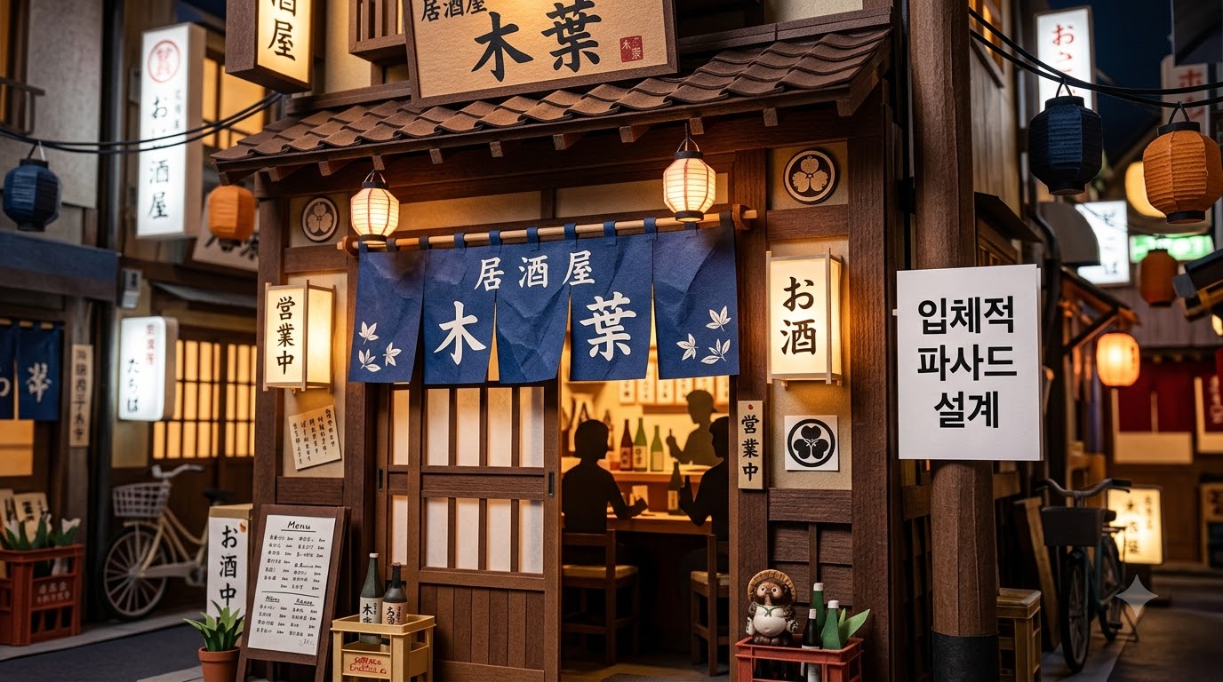 JUR DESIGN 조명 온도가 술맛을 결정한다?! 따뜻함의 미학 🍶 — 정밀 시공 및 3D 렌더링 시각화
