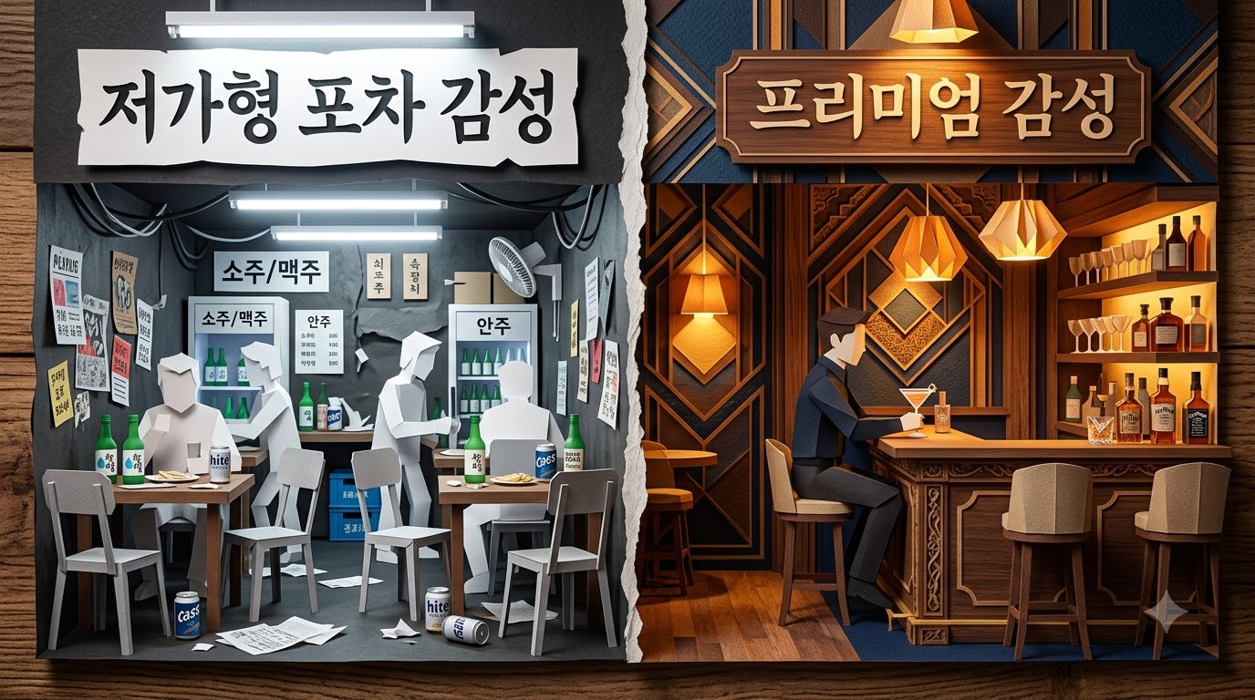 JUR DESIGN 📊 이자카야 간판 요소별 심리 효과 분석 — 정밀 시공 및 3D 렌더링 시각화