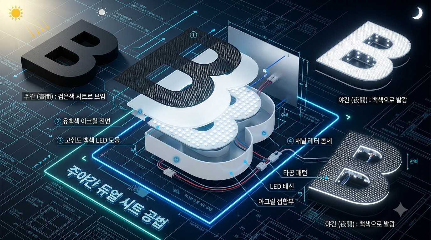 JUR DESIGN 무조건 크다고 좋은 건 아니다! 가독성의 황금비율 — 정밀 시공 및 3D 렌더링 시각화