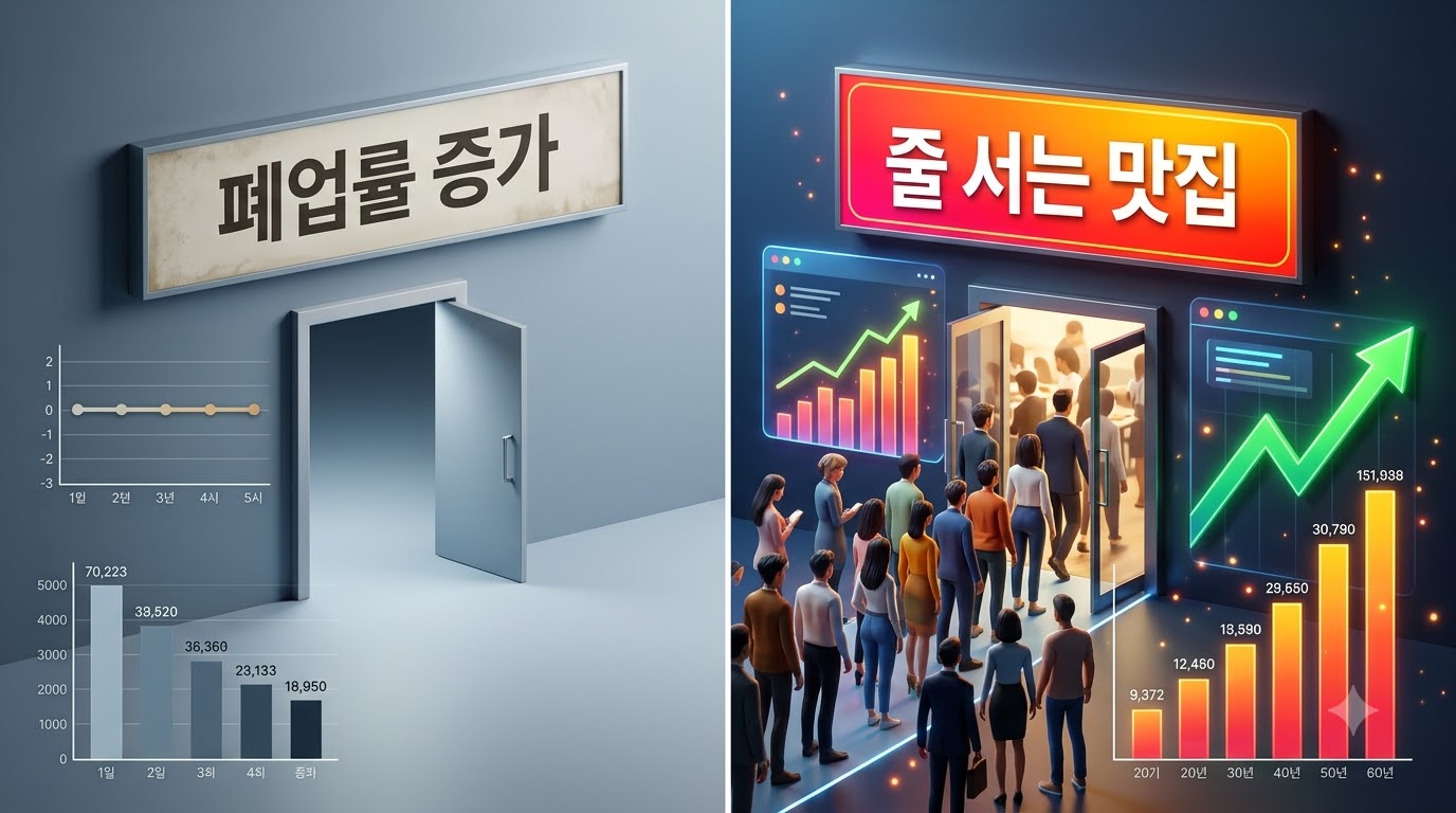JUR DESIGN 📊 식당 업종별 추천 컬러 & 간판 심리 효과 — 정밀 시공 및 3D 렌더링 시각화